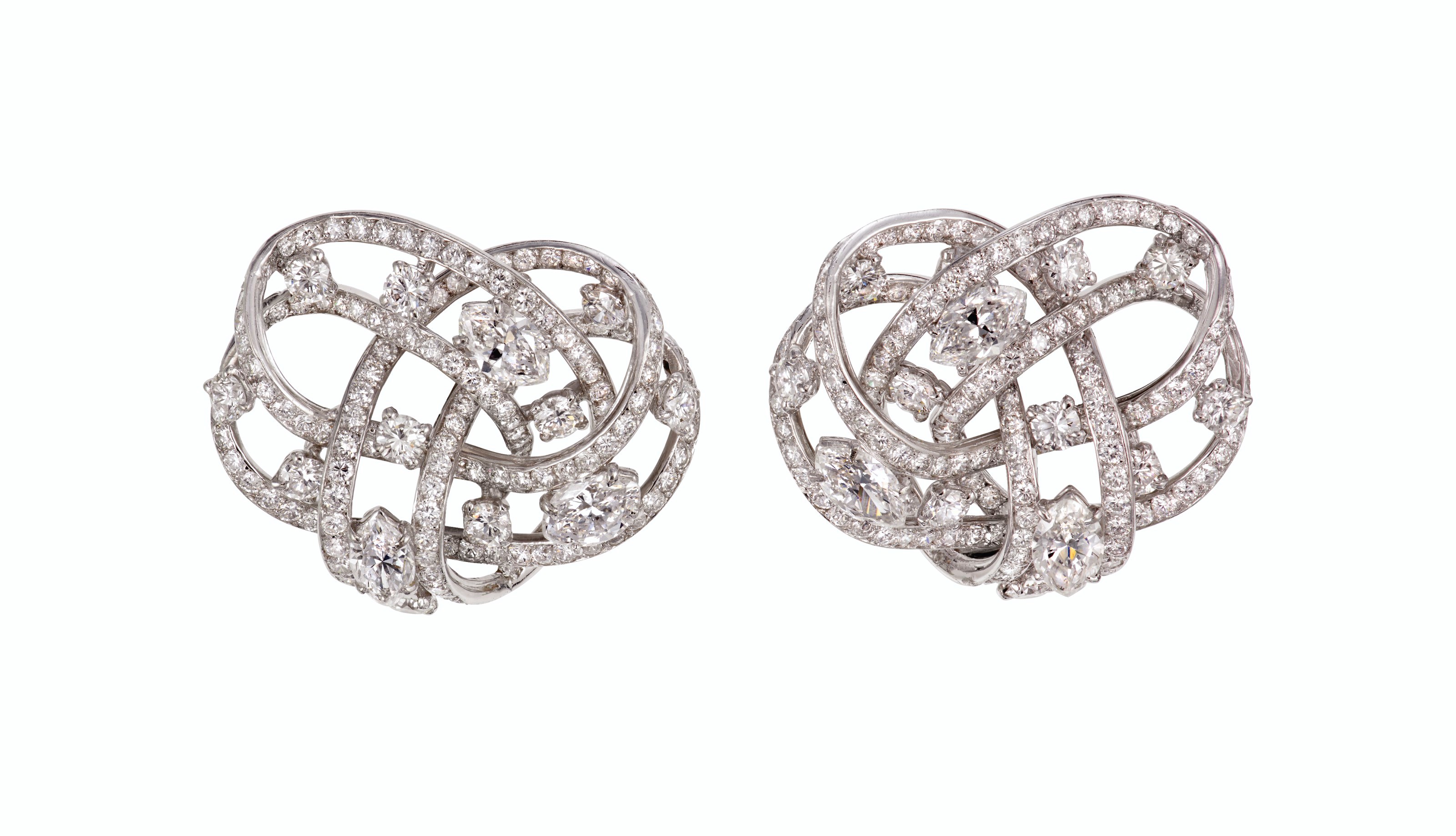 DIAMOND EARRINGS, CARTIER