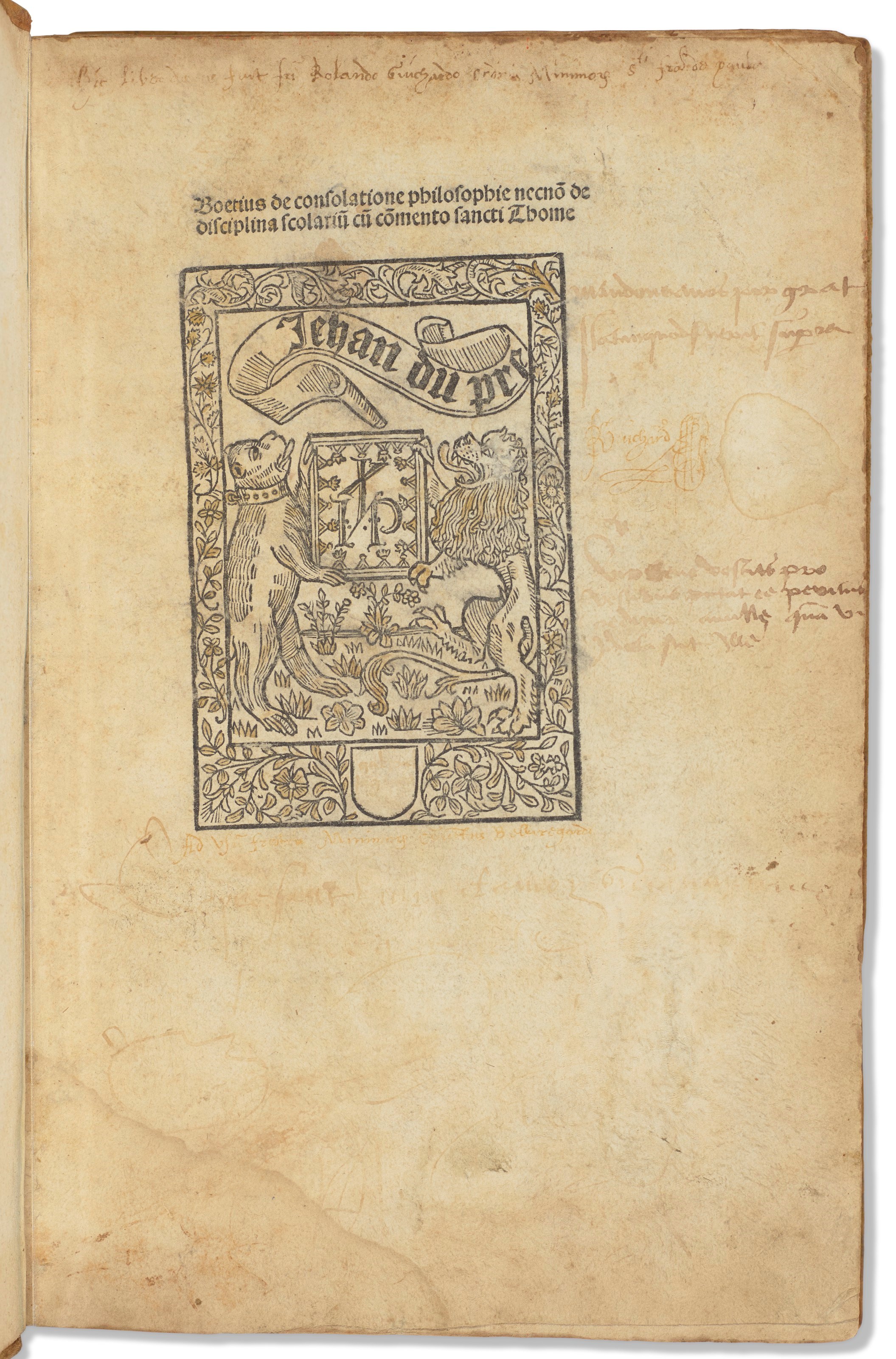 Boethius's De consolatione philosophiae