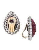 RUBY AND DIAMOND 'MYSTERY-SET' EARRING AND RING SET, VAN CLEEF & ARPELS