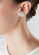 DIAMOND 'PAISLEY' EARRINGS, BHAGAT