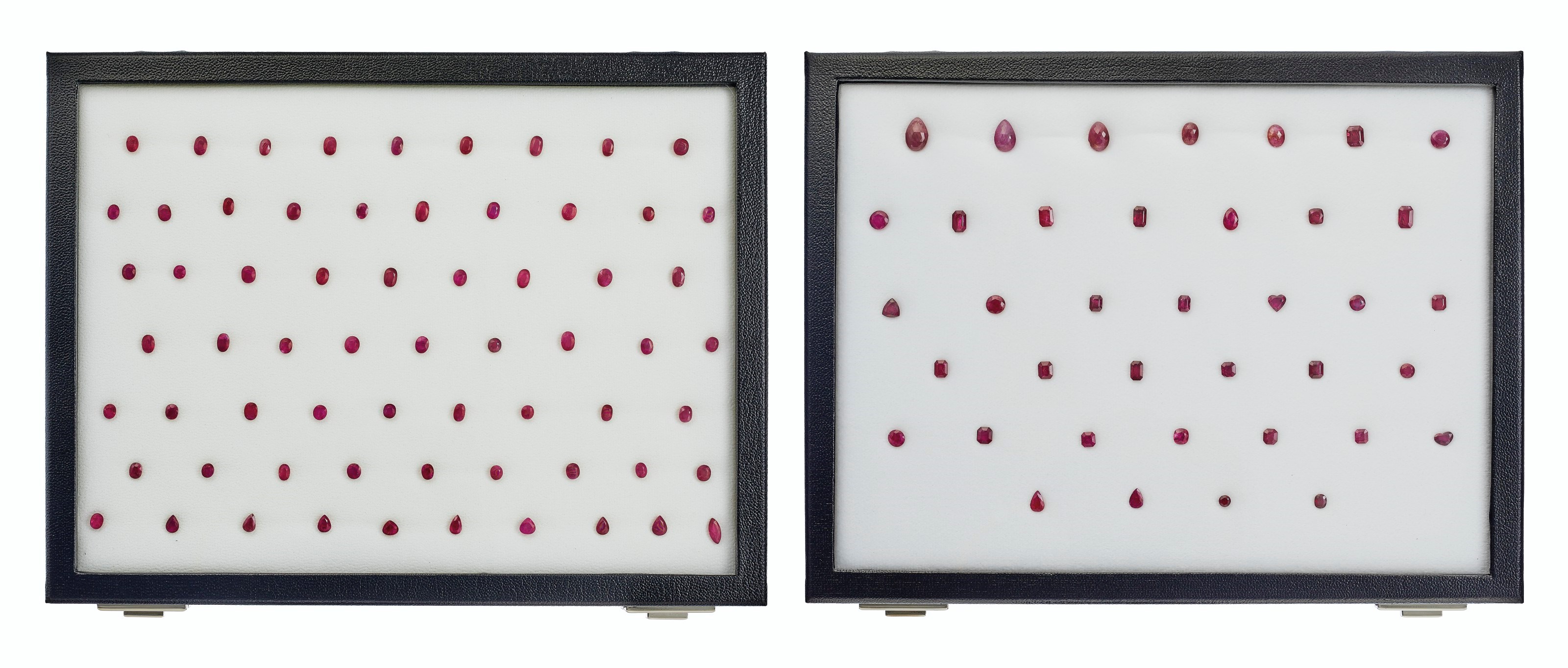 GROUP OF UNMOUNTED RUBIES