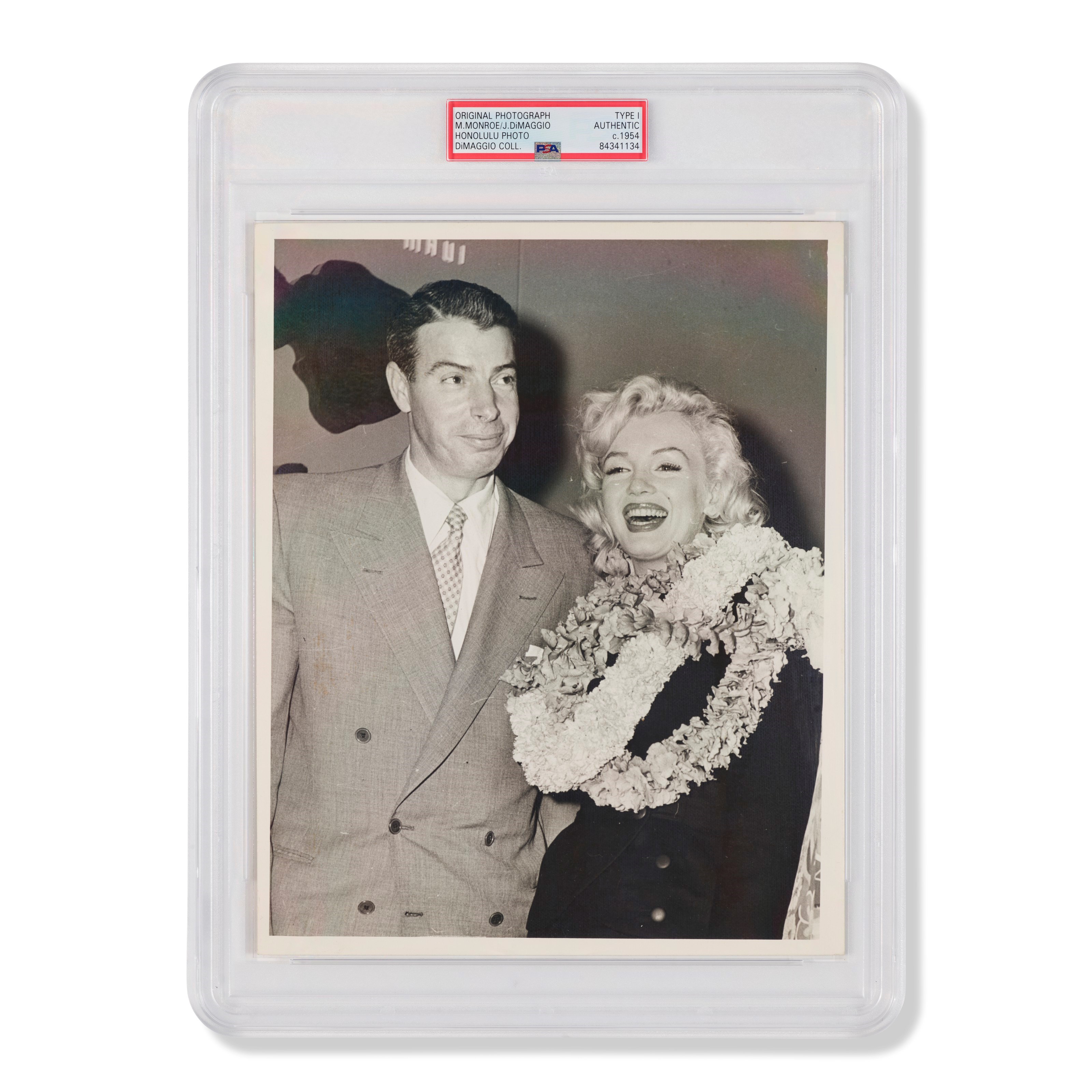 Marilyn Monroe and Joe DiMaggio Photograph c.1954 (Joe DiMaggio Collection)(PSA/DNA Type I)