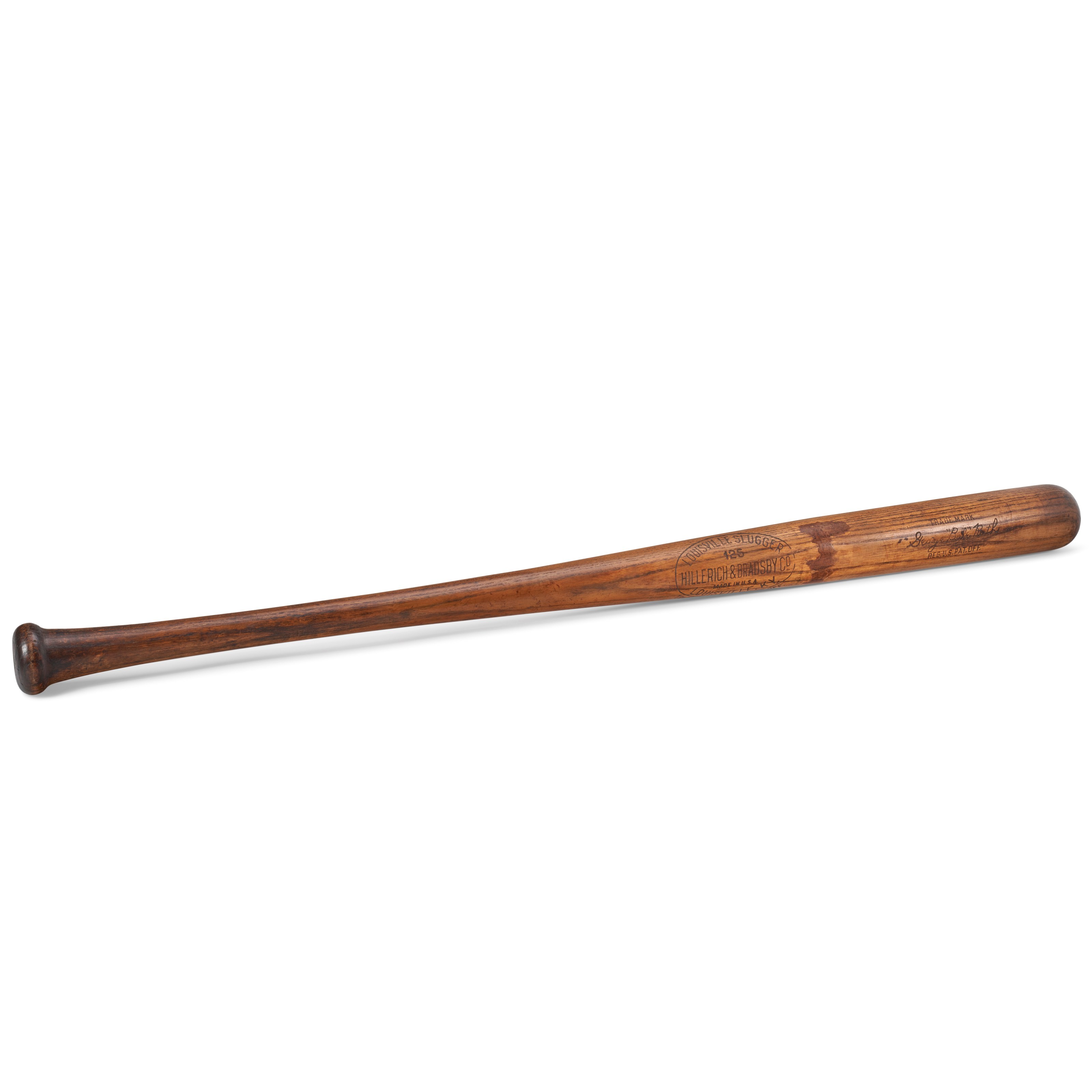 Babe Ruth Professional Model Baseball Bat c.1923-26 (PSA/DNA)(MEARS A9.5)(Hillerich & Bradsby Co. (Factory Side Written)