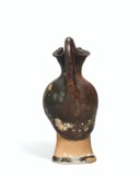 AN ATTIC POTTERY FIGURAL OINOCHOE