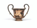 AN APULIAN XENON WARE STEMLESS KYLIX AND A KANTHAROS