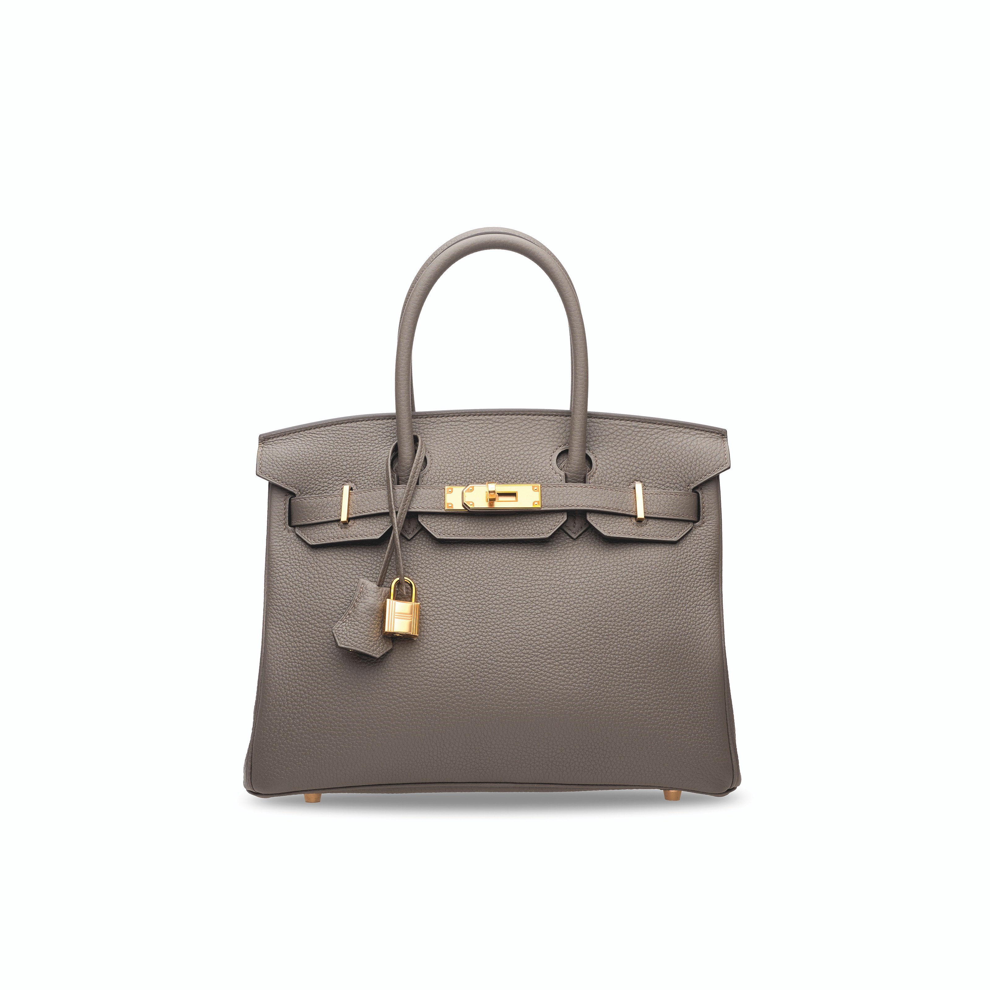 AN ÉTAIN TOGO LEATHER BIRKIN 30 WITH ROSE GOLD HARDWARE