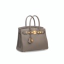 AN ÉTAIN TOGO LEATHER BIRKIN 30 WITH ROSE GOLD HARDWARE