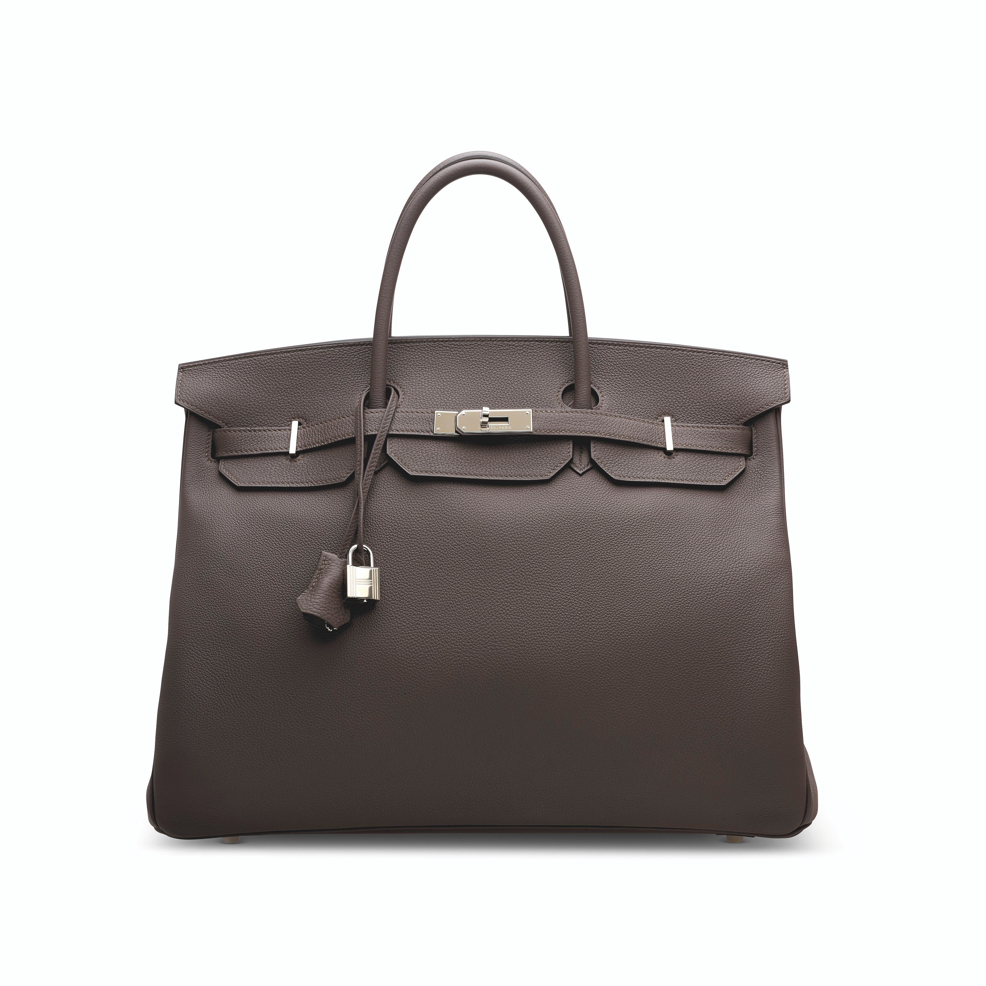 AN ÉTAIN TOGO LEATHER BIRKIN 40 WITH PALLADIUM HARDWARE