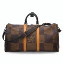 NIGO联名限量版棕色GIANT DAMIER帆布50公分KEEPALL BANDOULIÈRE包