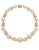 GRAFF CULTURED PEARL, COLORED DIAMOND AND DIAMOND NECKLACE