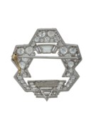 CARTIER ART DECO DIAMOND BROOCH
