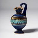 AN EASTERN MEDITERRANEAN CORE-FORMED BLUE GLASS OINOCHOE