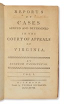 Reports of Cases Argued and Determined in the Court of Appeals of Virginia, dedication copy