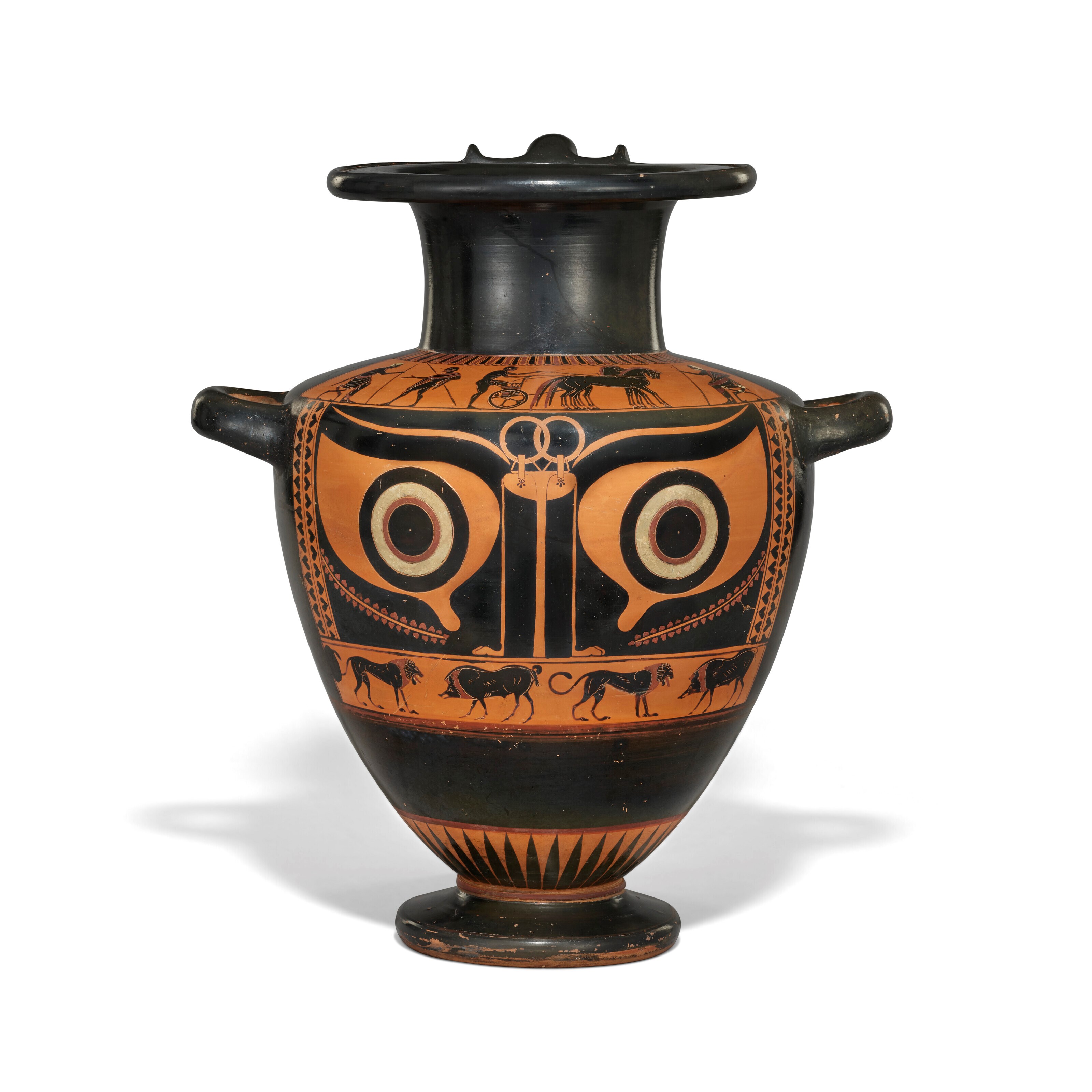 AN ATTIC BILINGUAL HYDRIA