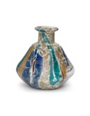 A ROMAN GOLD-BAND GLASS MOSAIC BOTTLE