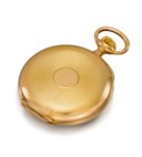 PATEK PHILIPPE. A LARGE 18K GOLD OPENFACE KEYLESS LEVER WATCH WITH CERTIFICATE OF ORIGIN AND BOX