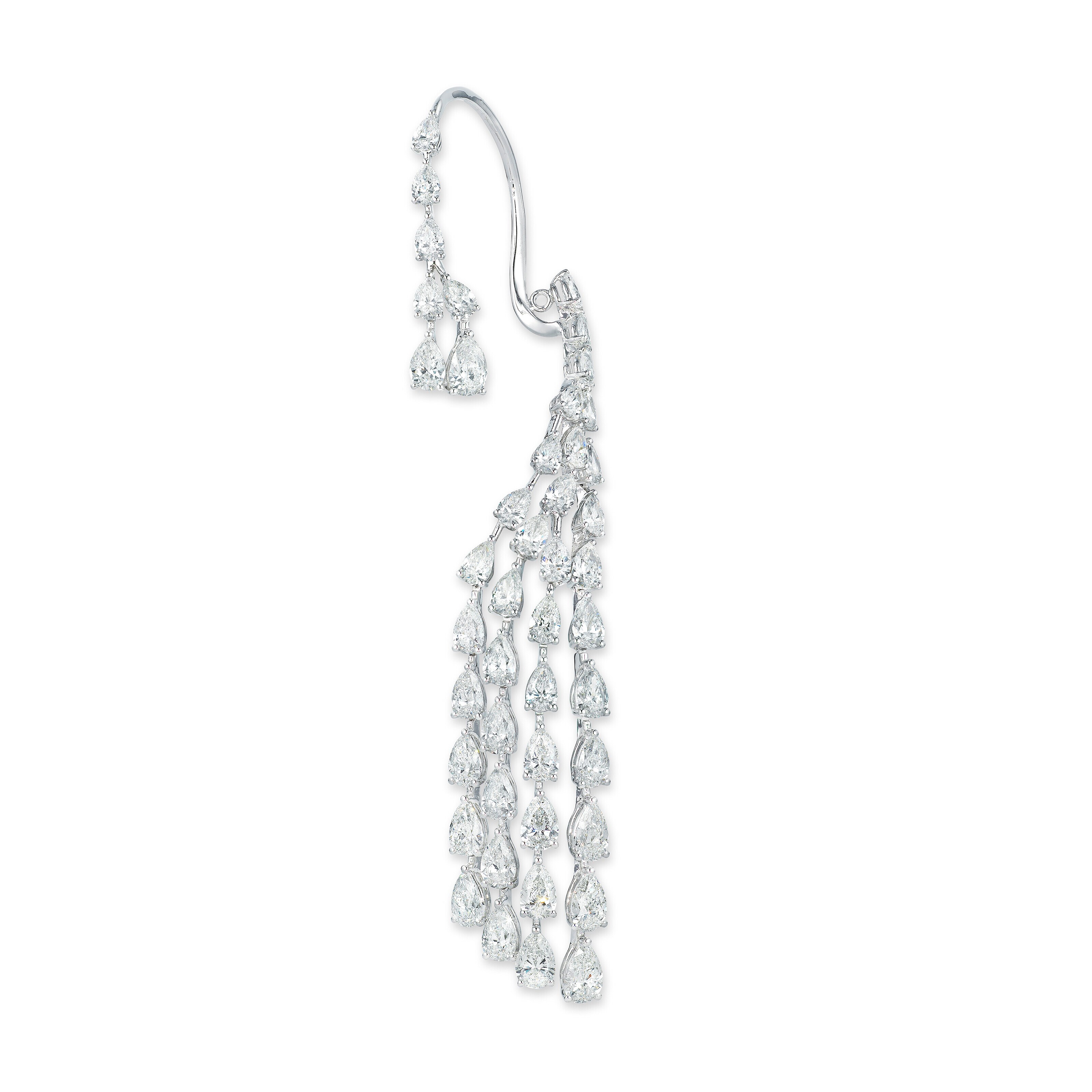 ARTISTIC DIAMOND EAR HOOP
