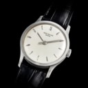 PATEK PHILIPPE. AN EXTREMELY WELL PRESERVED 18K WHITE GOLD WRISTWATCH WITH SWEEP CENTRE SECONDS