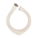 NATURAL PEARL AND DIAMOND NECKLACE