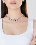 BULGARI SAPPHIRE AND DIAMOND NECKLACE