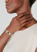 BULGARI SAPPHIRE AND DIAMOND BANGLE