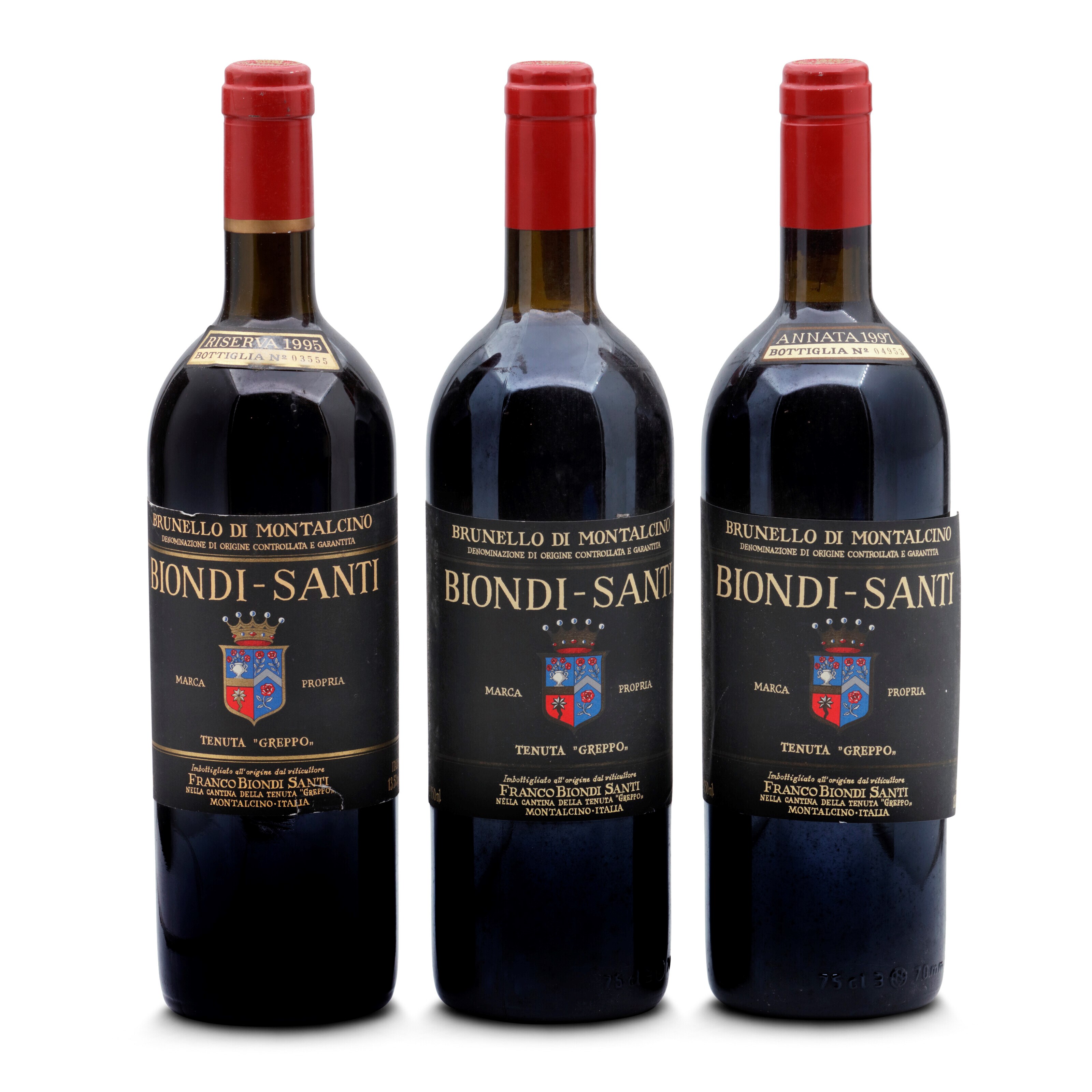 Mixed Biondi-Santi Brunello di Montalcino 1995-1997