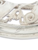A PAIR OF GEORGE III SILVER DISH RINGS