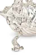 A GEORGE II SILVER BASKET