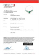 SUITE OF EMERALD, COLOURED DIAMOND AND DIAMOND JEWELLERY