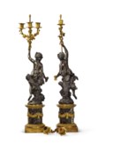 PAIRE DE CANDELABRES DE STYLE LOUIS XVI