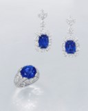 CARTIER SAPPHIRE AND DIAMOND RING