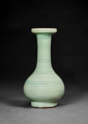 A LONGQUAN CELADON 'BAMBOO-NECK' VASE