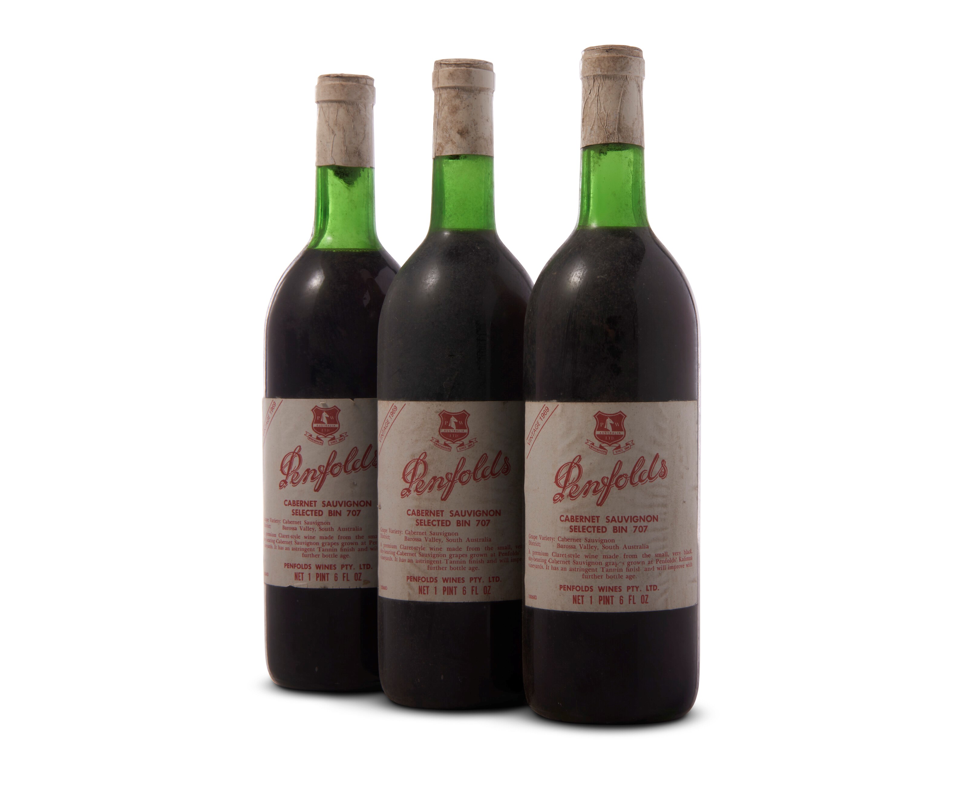 Penfolds, Bin 707 Cabernet Sauvignon, South Australia 1969
