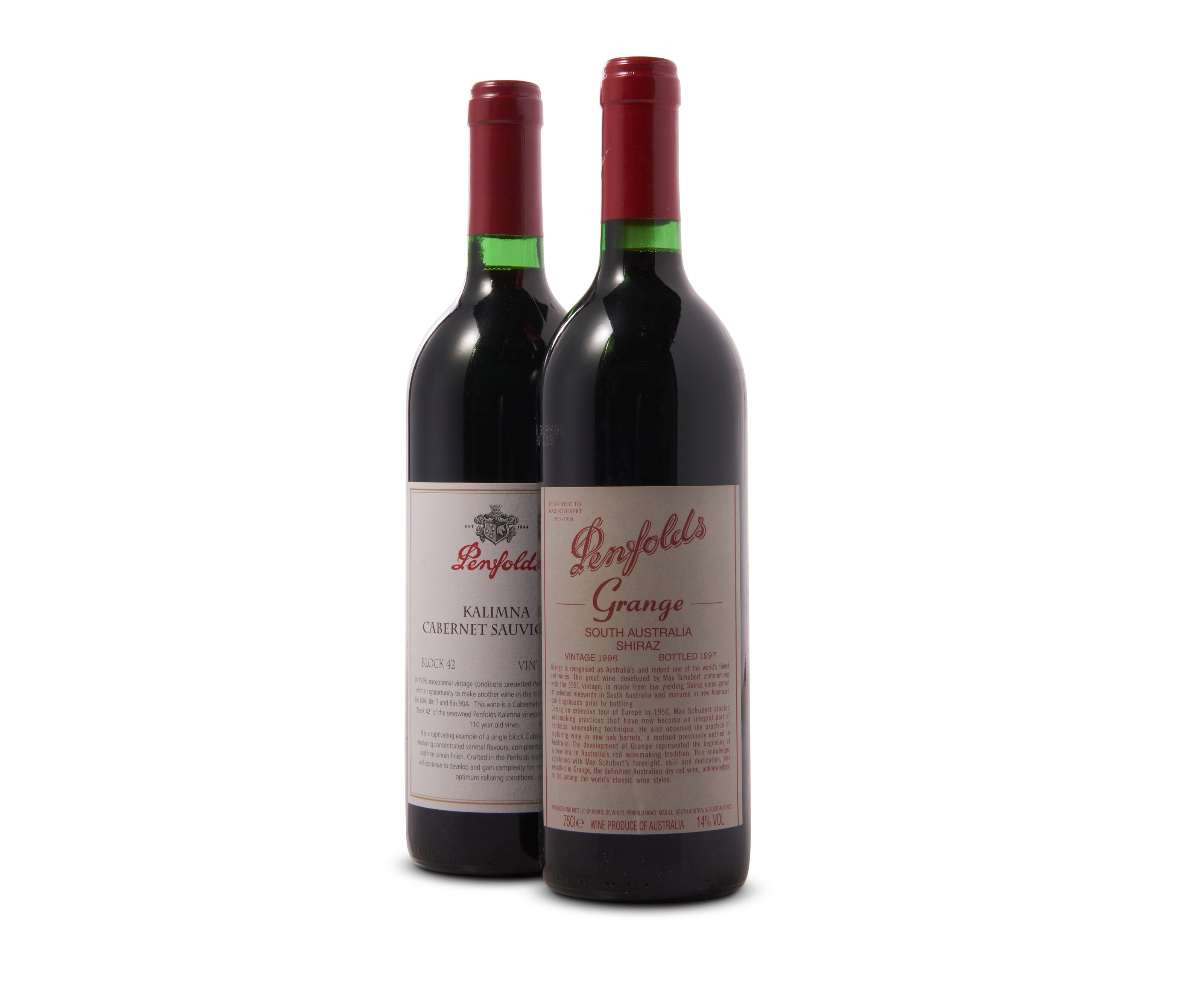 Mixed Penfolds Grange &amp; Kalimna Bin 28 1996