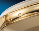PATEK PHILIPPE. A RARE AND ATTRACTIVE 18K GOLD CHRONOGRAPH WRISTWATCH WITH 'SPIDER LUGS'