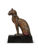 AN EGYPTIAN BRONZE CAT