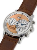 F.P.JOURNE，非常罕有，鉑金自動上弦飛返計時腕錶，配日曆顯示，OCTA CHRONOGRAPHE，錶殼編號088-02C，約2002年製，附後補證書、盒子及外包裝