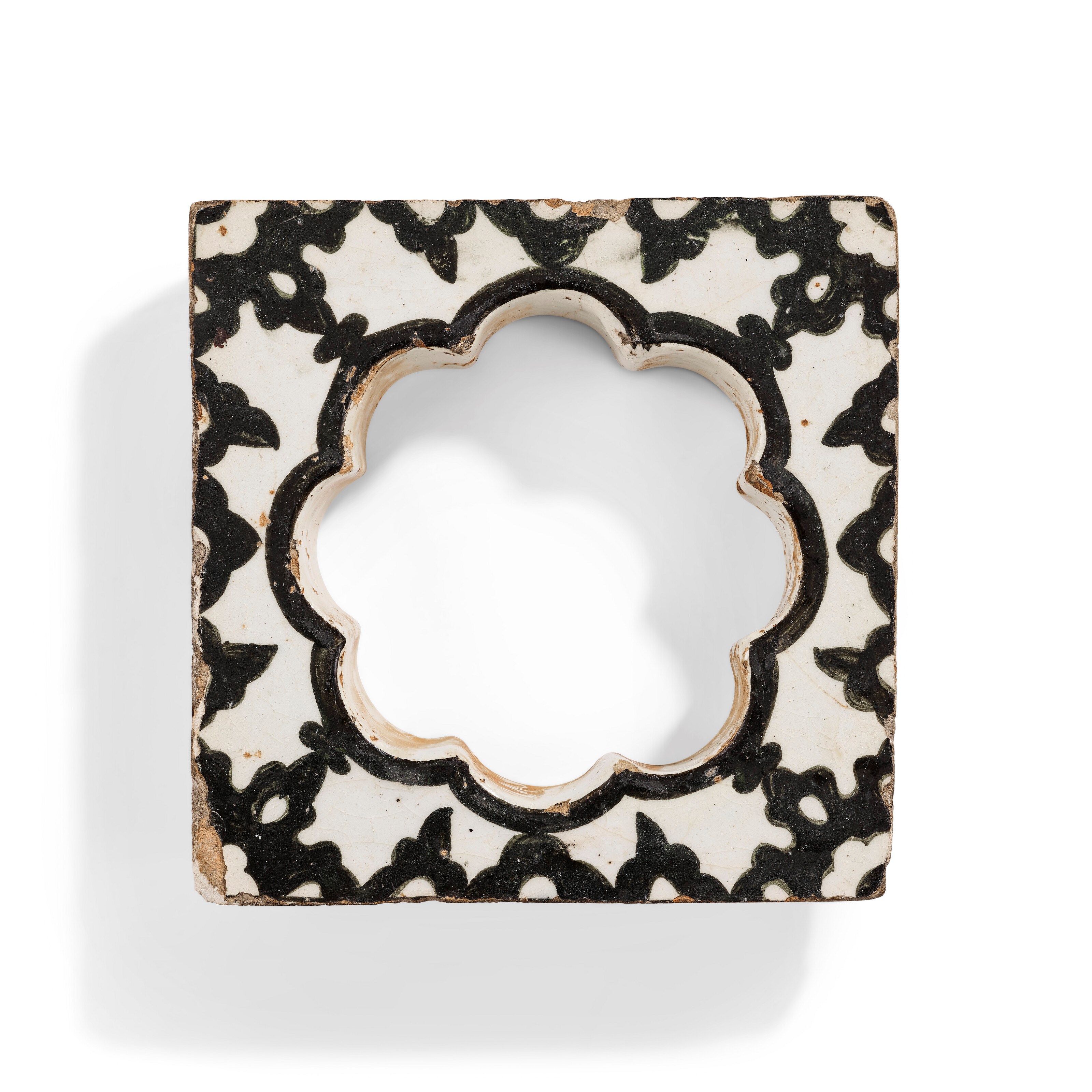 A 'DOME OF THE ROCK' WINDOW TILE