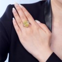 NO RESERVE – COLOURED DIAMOND AND DIAMOND RING