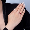 CARTIER RUBY AND DIAMOND RING