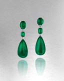 AN EXCEPTIONAL EMERALD AND DIAMOND EARRINGS, BY ETCETERA