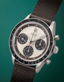 ROLEX. A VERY RARE AND ATTRACTIVE STAINLESS STEEL CHRONOGRAPH WRISTWATCH WITH 'PAUL NEWMAN' DIAL