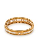 DIAMOND AND COLOURED DIAMOND BANGLE MOUNTED BY VAN CLEEF &amp; ARPELS