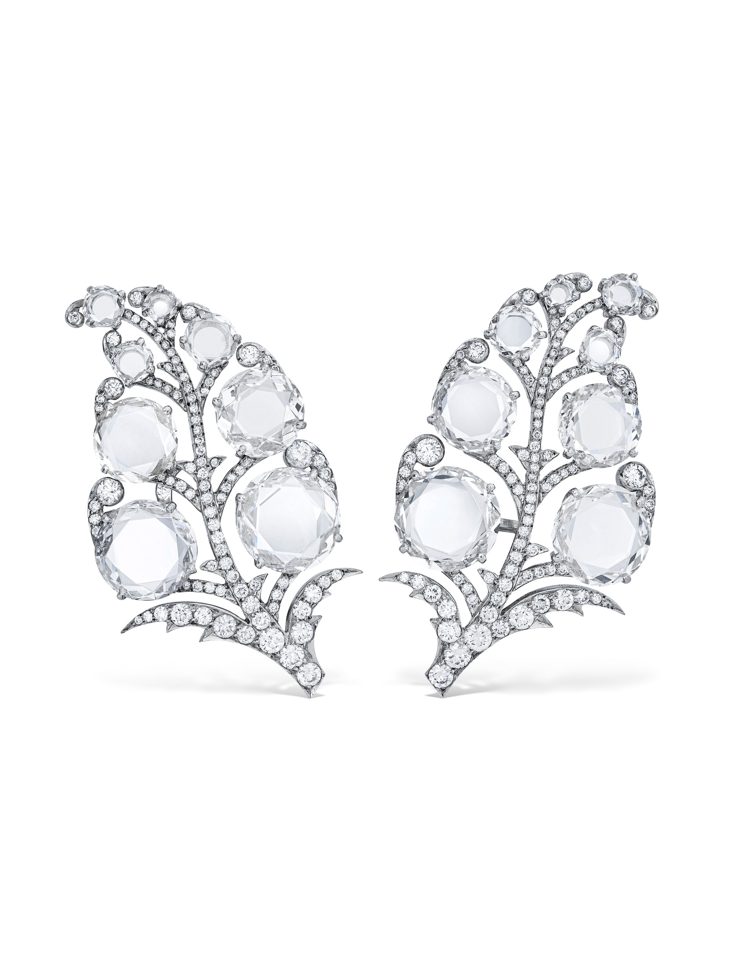 BHAGAT DIAMOND 'PAISLEY' EARRINGS