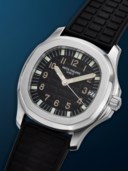 PATEK PHILIPPE. AN ATTRACTIVE AND COVETED STAINLESS STEEL AUTOMATIC WRISTWATCH WITH SWEEP CENTRE SECONDS AND DATE