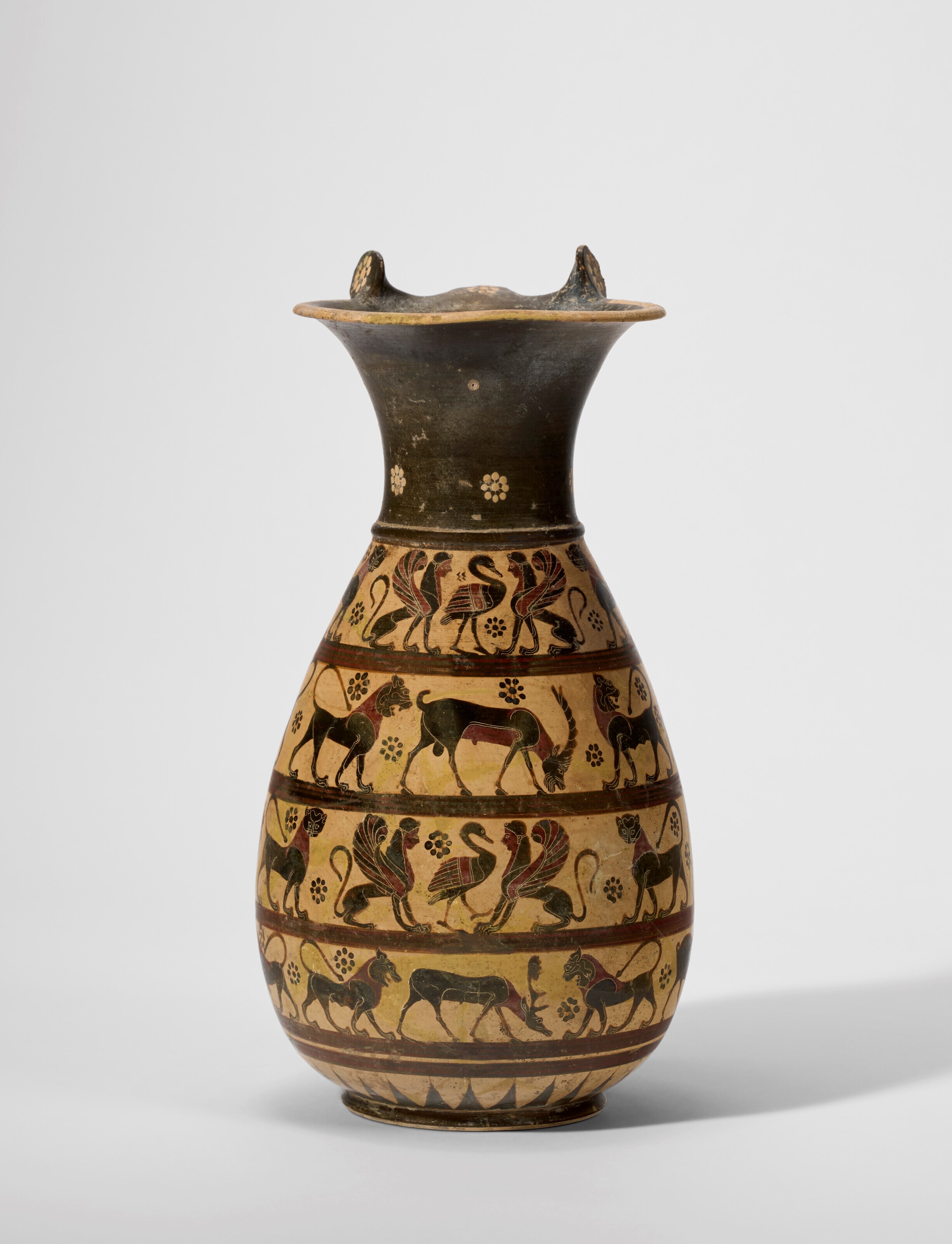 A CORINTHIAN BLACK-FIGURED OLPE