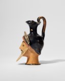 AN ATTIC POTTERY FIGURAL OINOCHOE