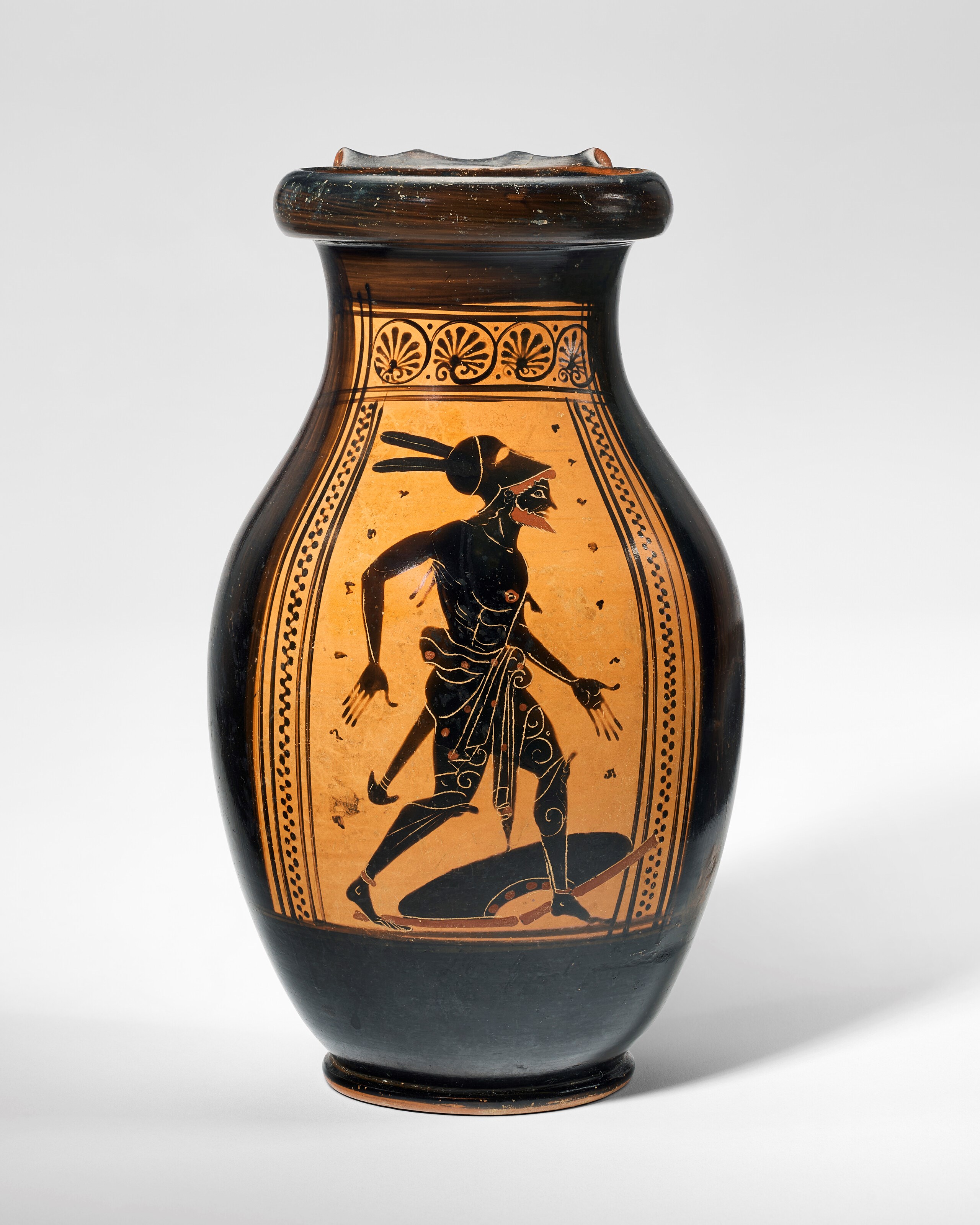 AN ATTIC BLACK-FIGURED OLPE