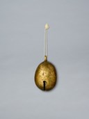 A SMALL GILT-BRONZE BELL