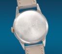 MOVADO. A VERY RARE AND HIGHLY ATTRACTIVE STAINLESS STEEL AND PINK GOLD TRIPLE DATE CALENDAR WRISTWATCH WITH TWO-TONE DIAL